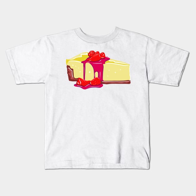 Cheesecake Kids T-Shirt by trippyart